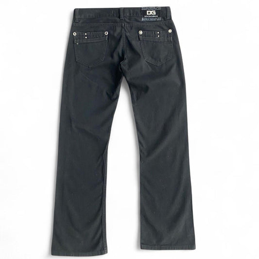 Vintage Genuine Dolce and Gabbana Low-rise Black Denim Jeans