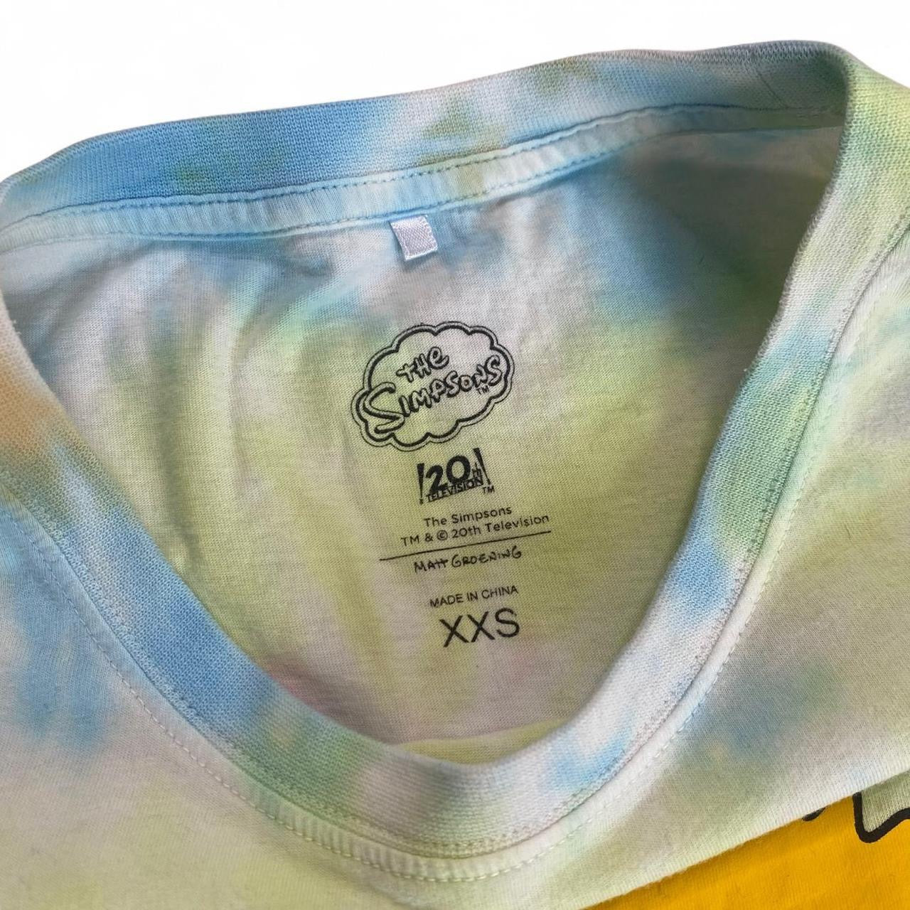 Bart Simpson tie dye colourful t-shirt