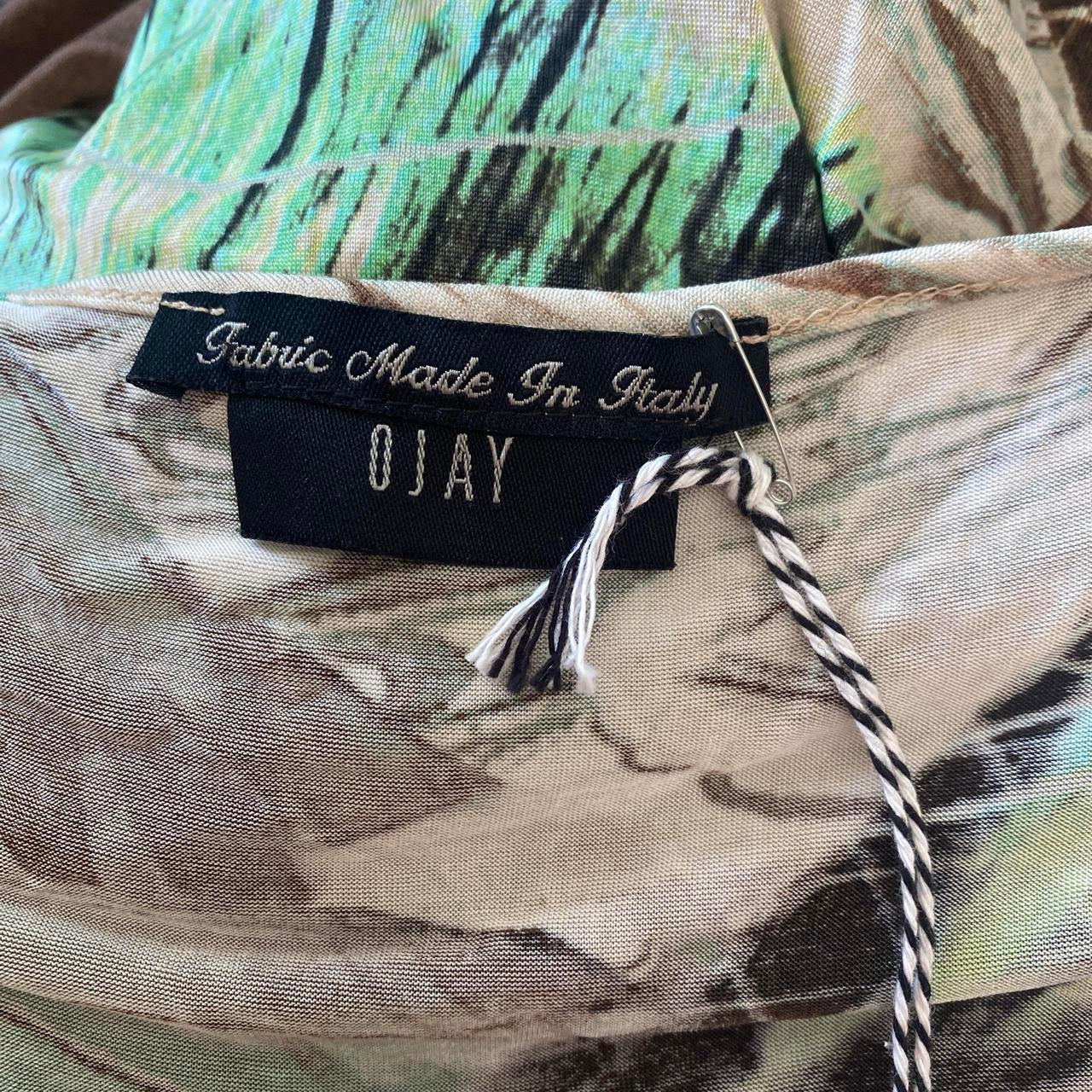 Y2K Green/Brown Asymmetrical Tank Top