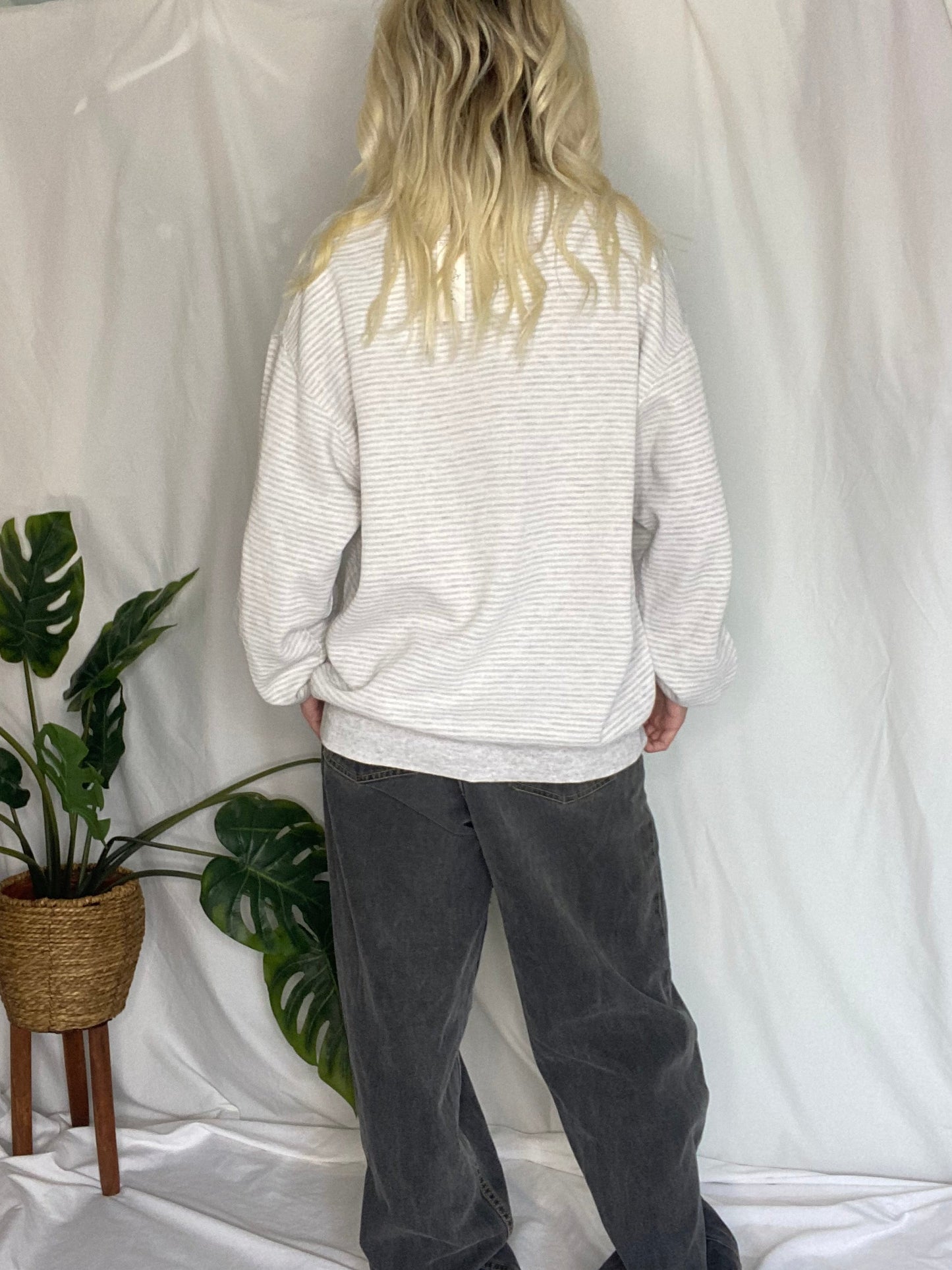 Vintage 80s Grey Strike Bowling Sweatshirt