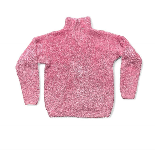 Cute Vintage Pink fuzzy turtleneck sweater