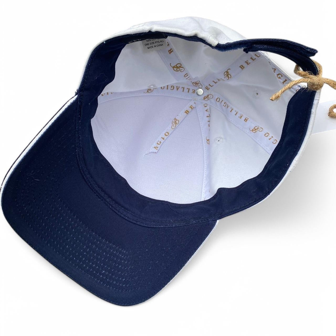 White and navy Bellagio Las Vegas cap!