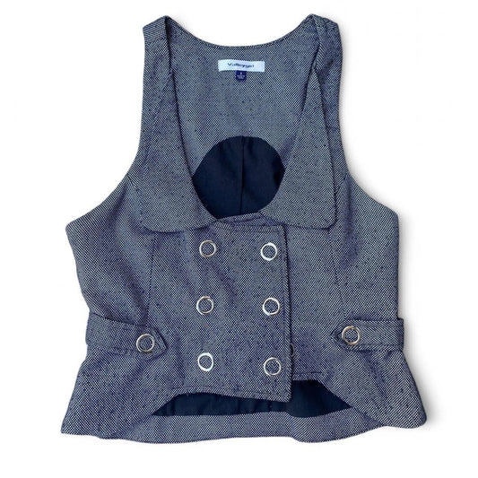 The coolest 00s grey clip up vest!