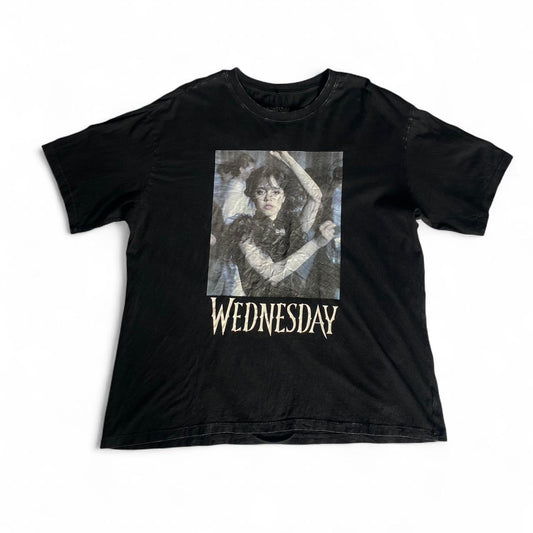 Cool Wednesday black graphic t-shirt