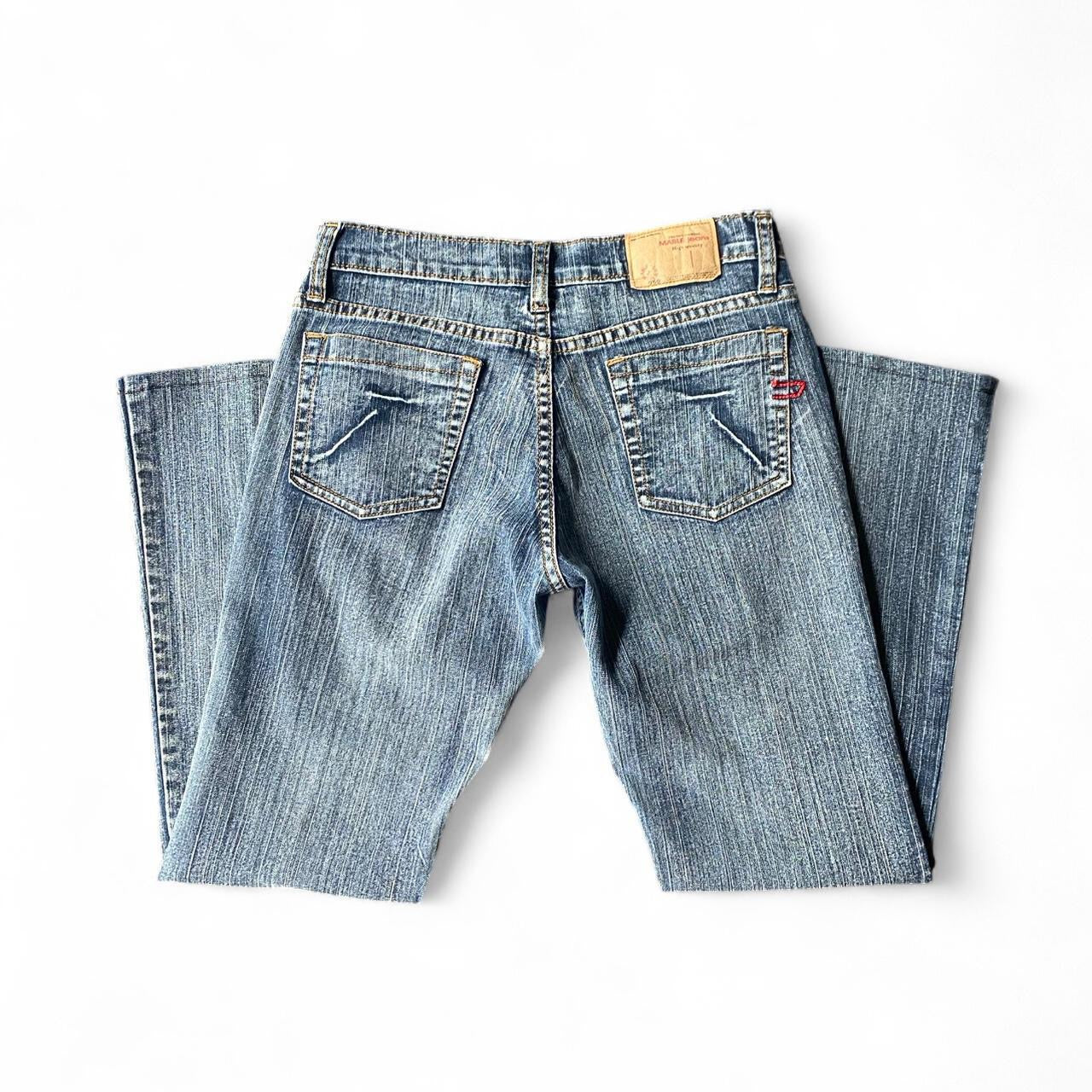 Y2K Low rise blue flare denim jeans