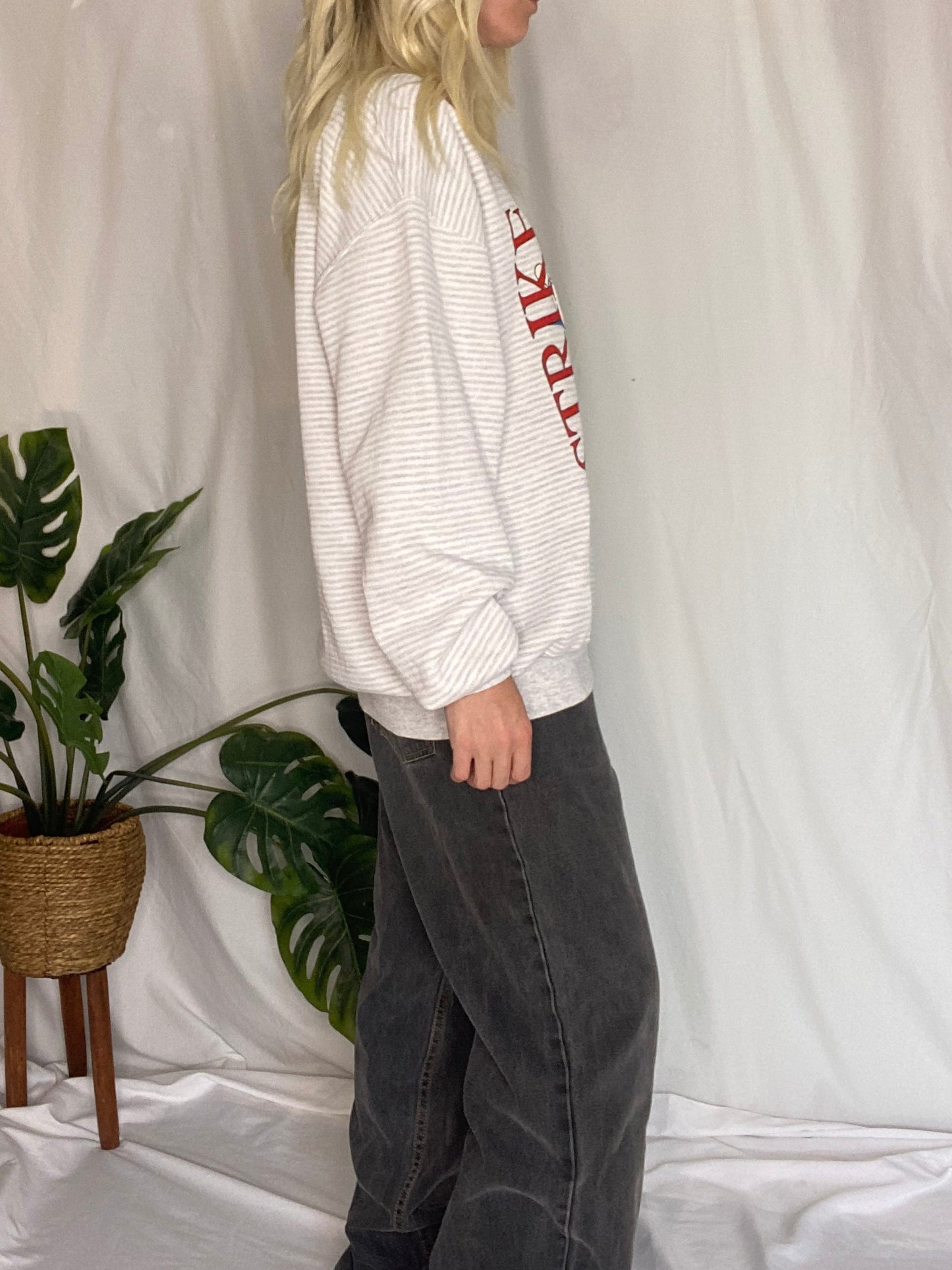 Vintage 80s Grey Strike Bowling Sweatshirt