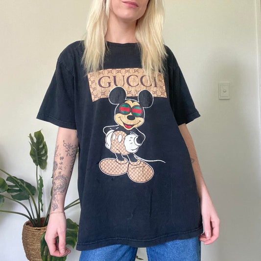 Vintage Gucci Style Mickey Mouse T-Shirt