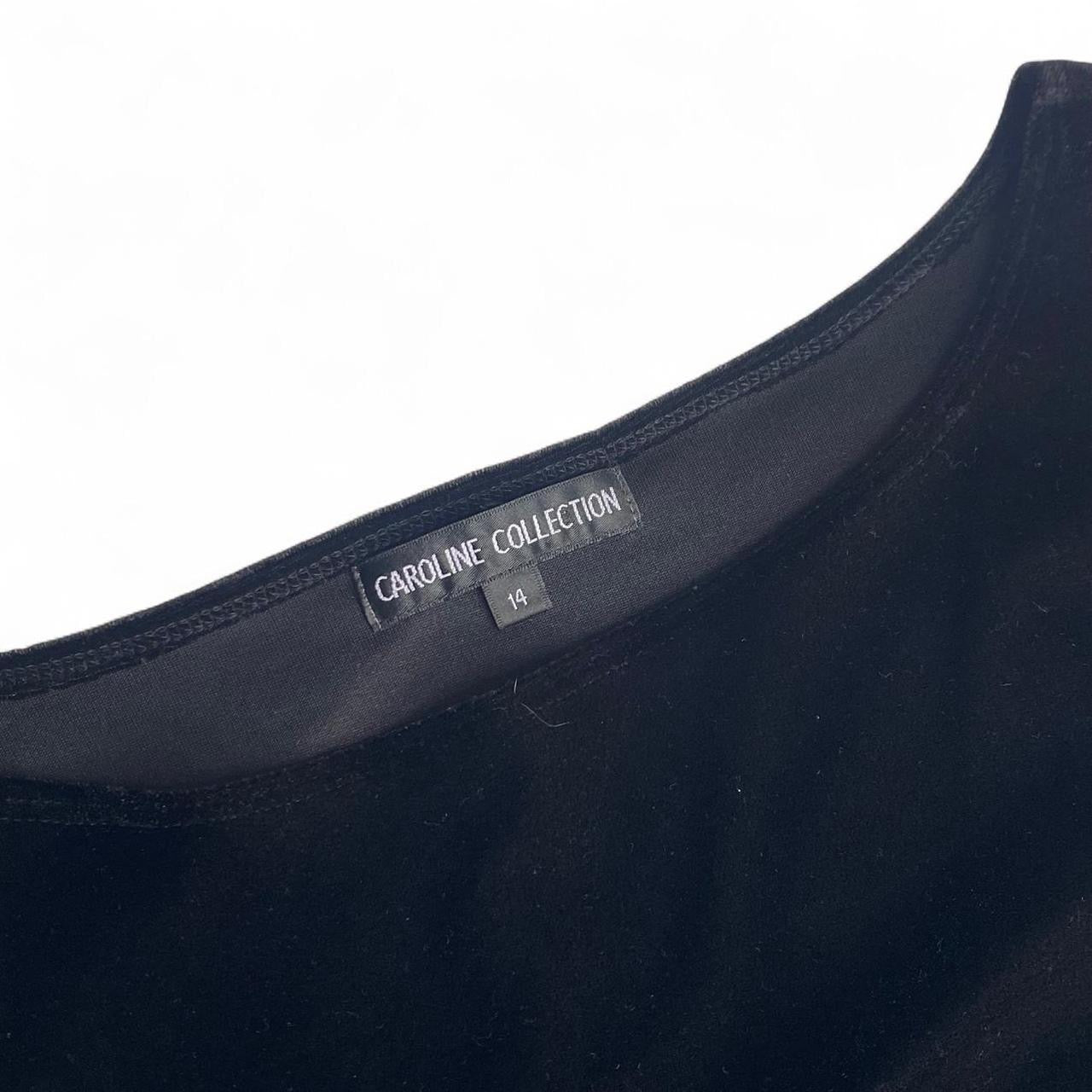 Vintage Velvet Black square neck tank top