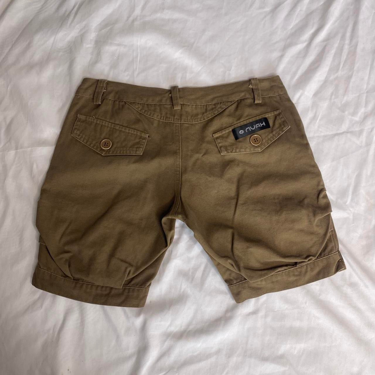 00s style brown ruched shorts!