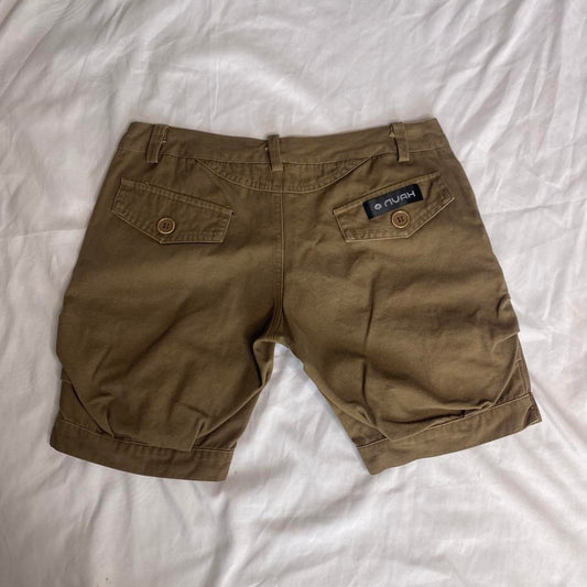 00s style brown ruched shorts!