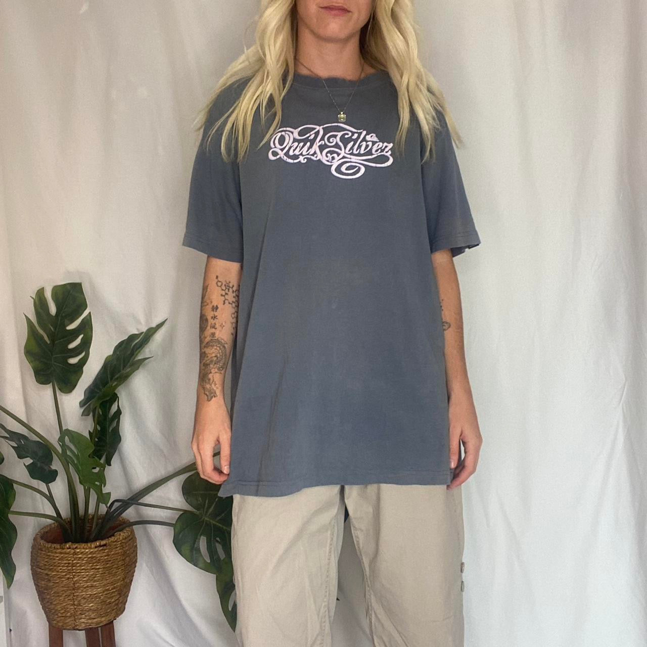 Y2K Quicksilver Graphic Navy T-shirt