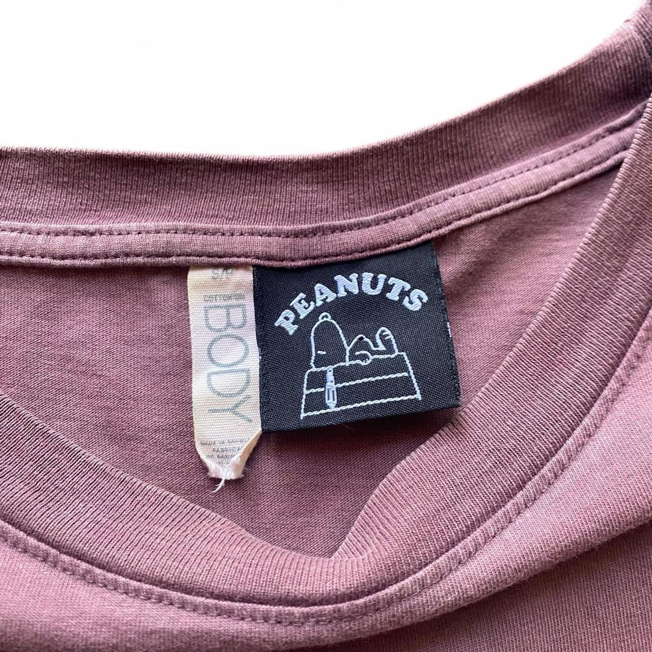 Faded Burgundy Snoopy cotton t-shirt