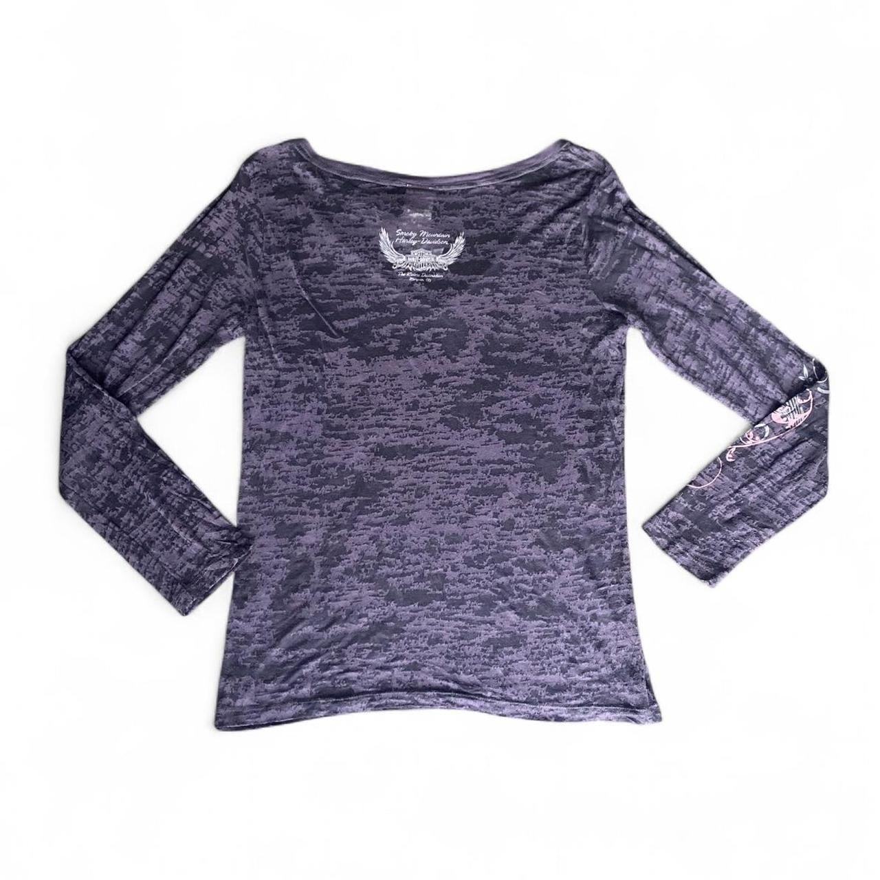 Y2K Harley Davidson Pink and Purple Longsleeve