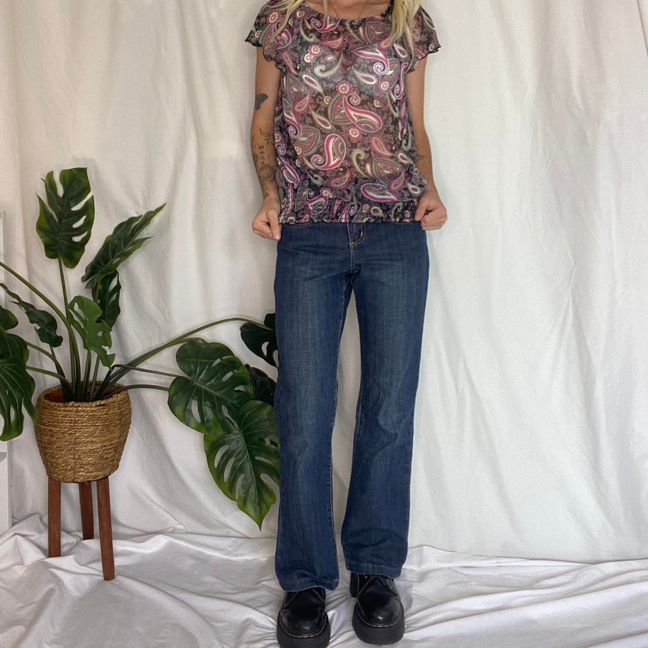 Y2K mid rise straight leg denim Jeans