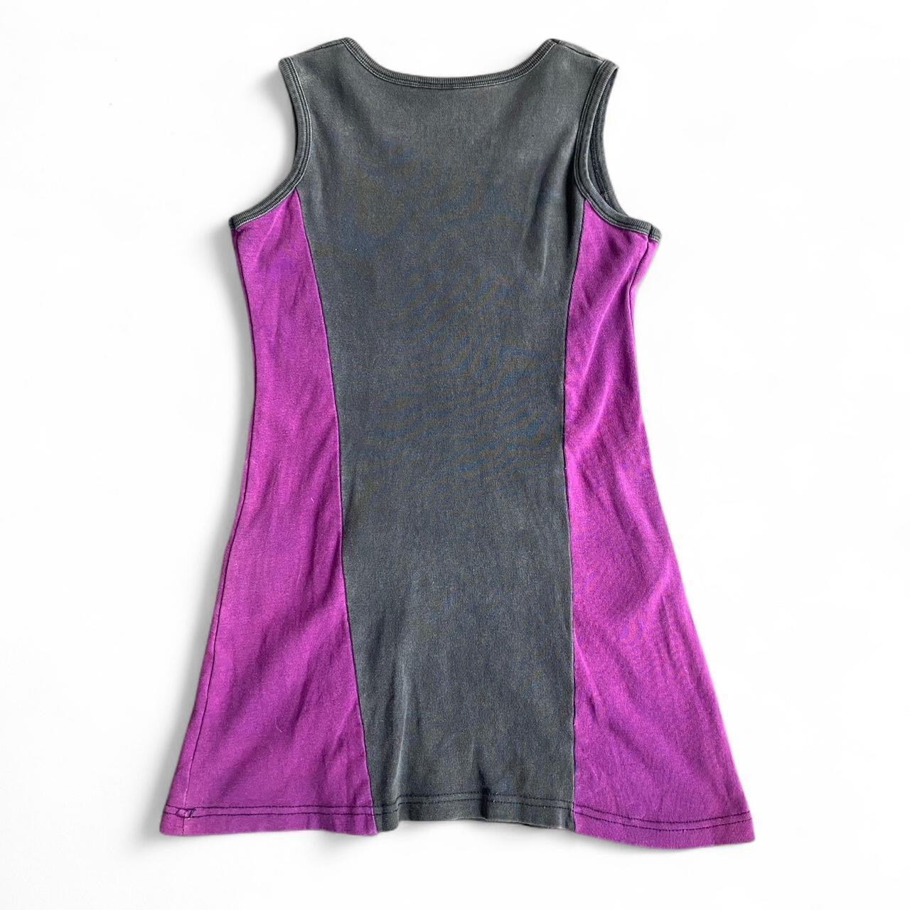 Funky Vintage Purple/black vest top