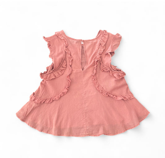 Cute blush pink frill top