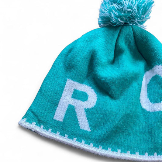 Cute teal/white graphic Roxy beanie