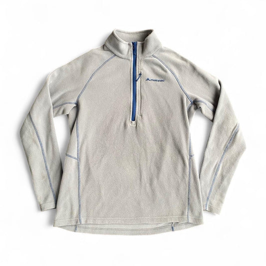Macpac lightweight grey half zip fleece