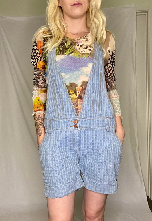 Amazing Vintage Blue Denim Overalls