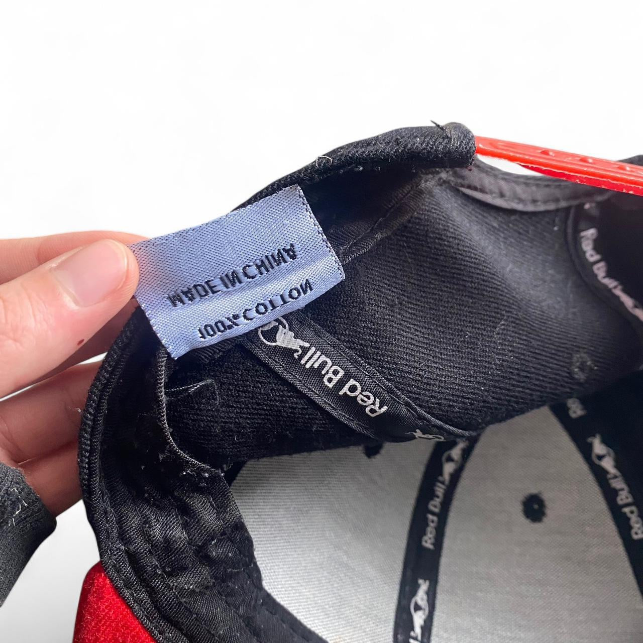 Red Bull black and red snapback cap