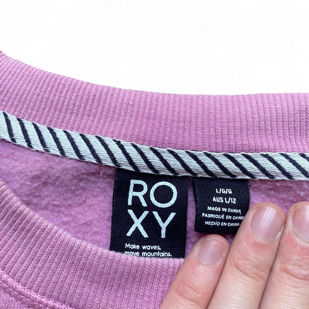 Pink Roxy Surfer Crew Neck Sweatshirt
