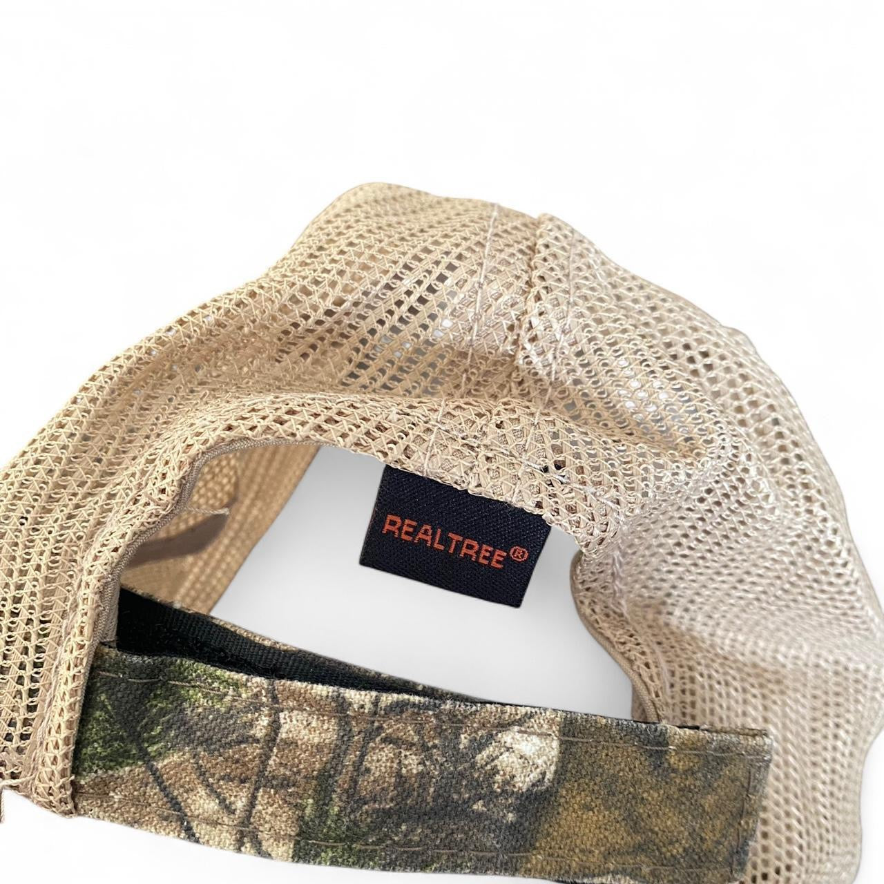 Sick real tree camo and beige cap