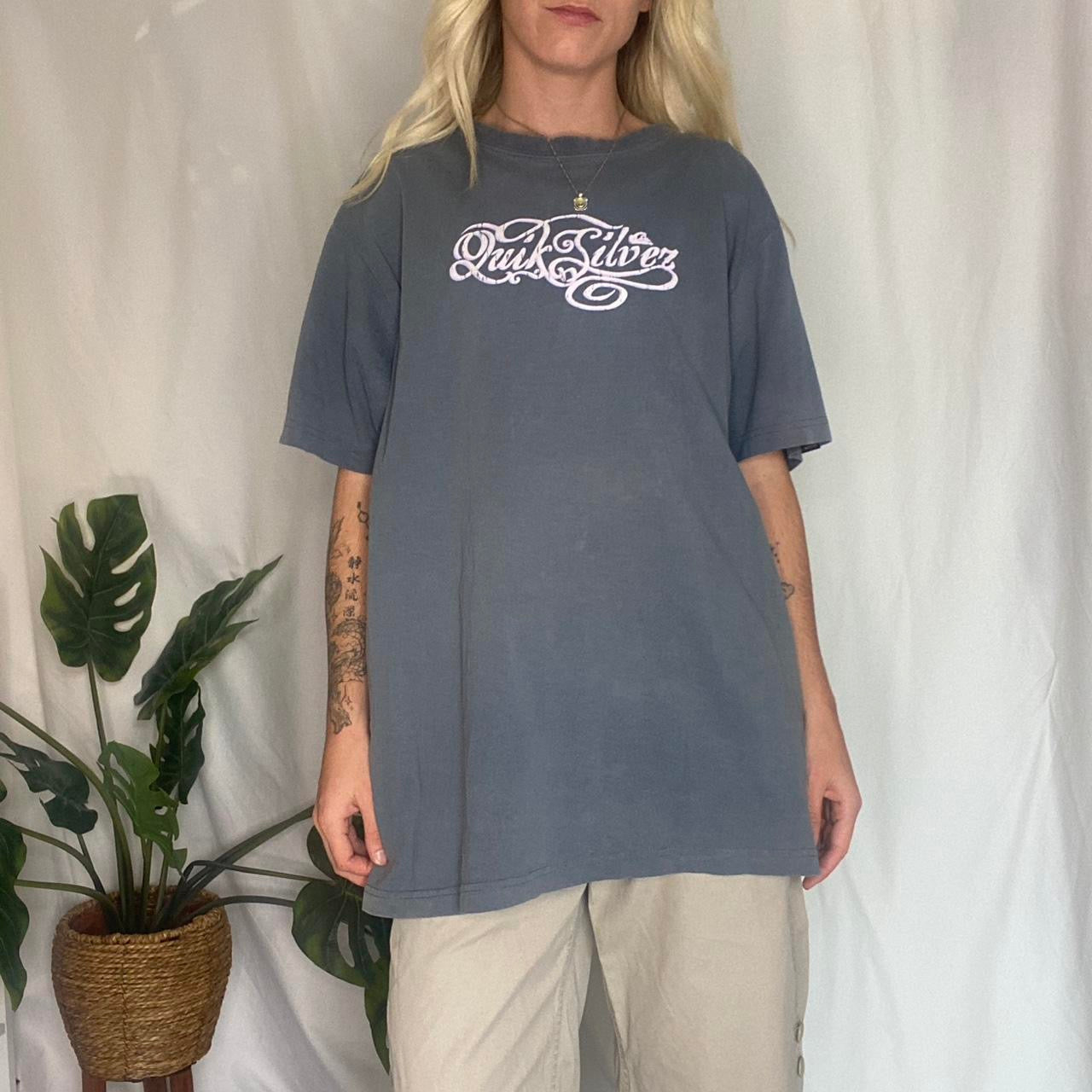 Y2K Quicksilver Graphic Navy T-shirt