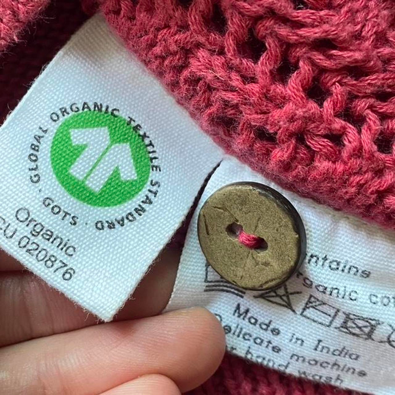 Pink Knit Button Up Cardigan