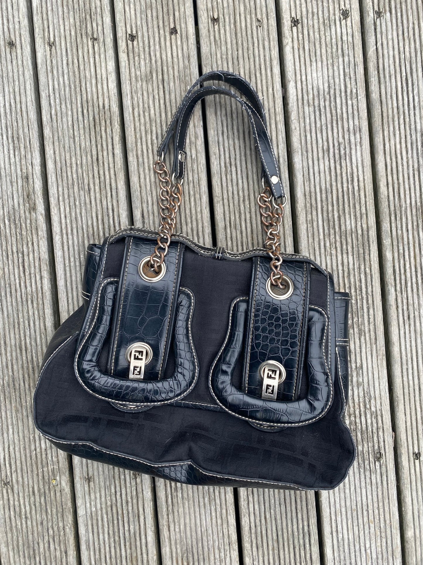 Bootleg Fendi Buckle shoulder bag