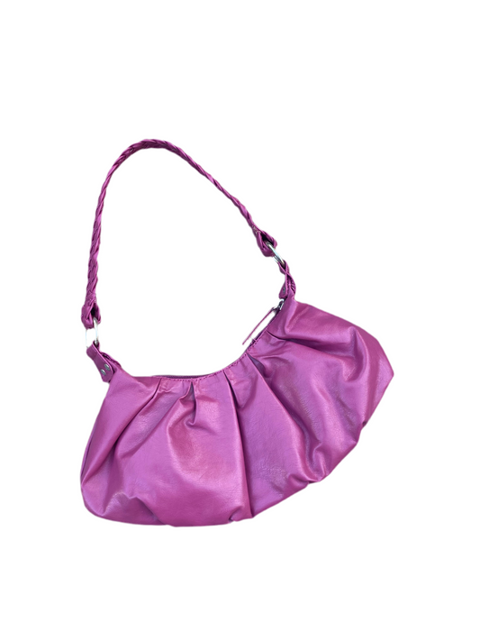 The cutest Y2K barbie pink ruched mini bag