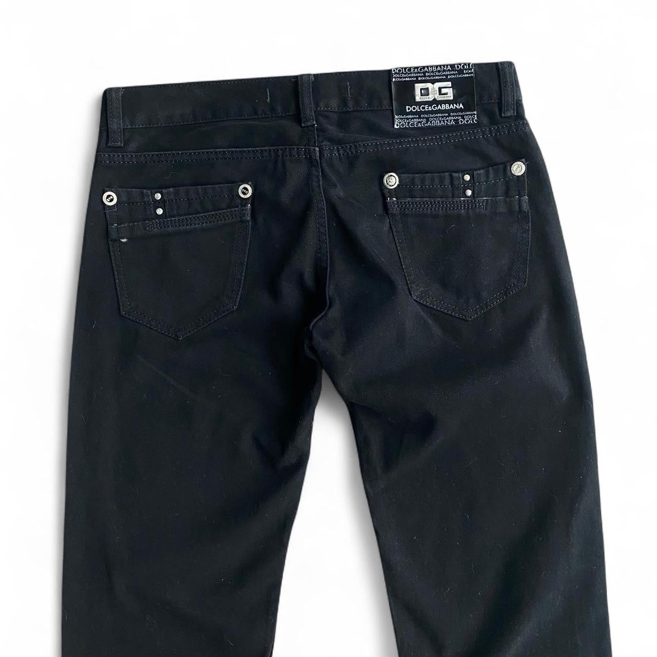 Vintage Genuine Dolce and Gabbana Low-rise Black Denim Jeans