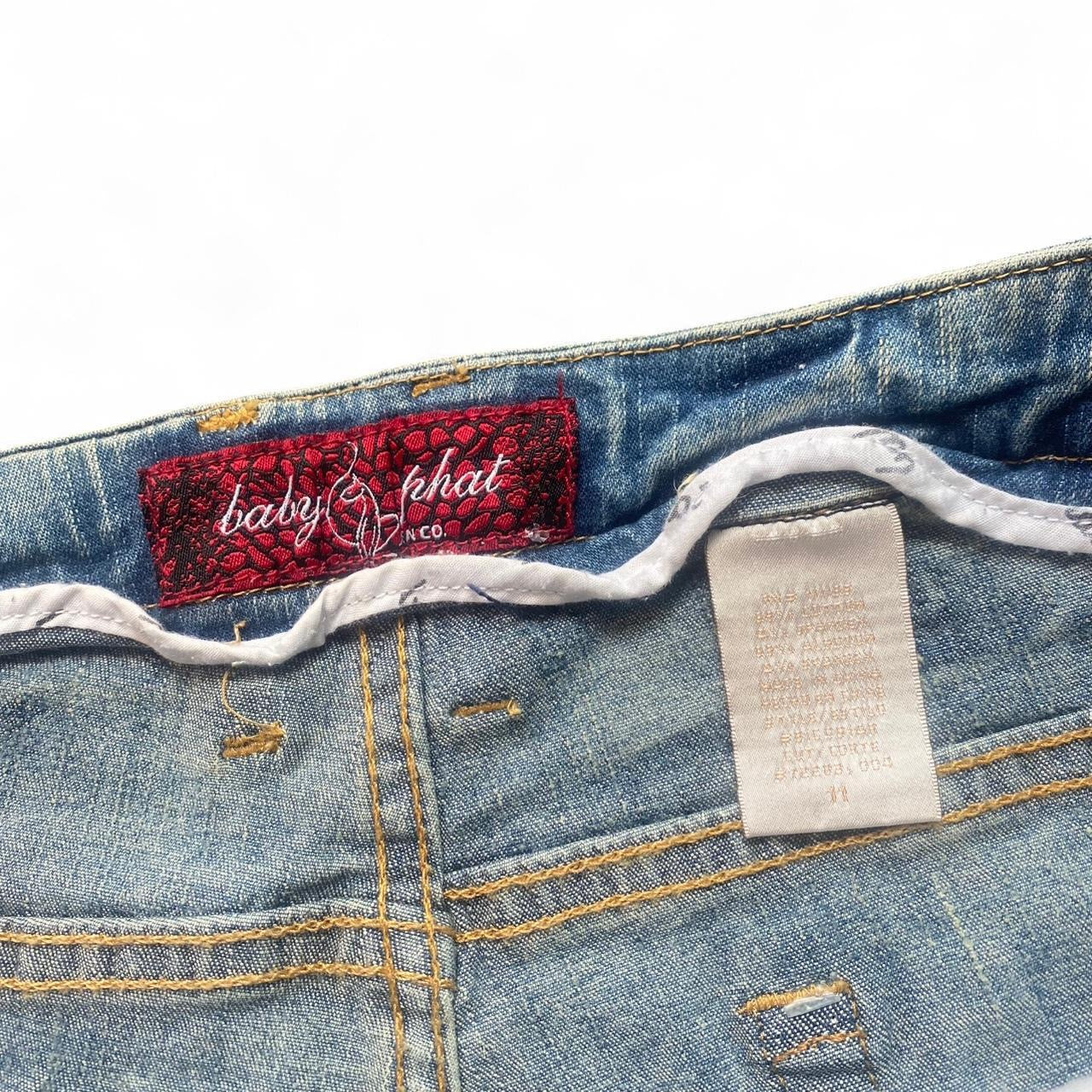 Authentic Deadstock Baby Phat Distressed Denim Jorts!