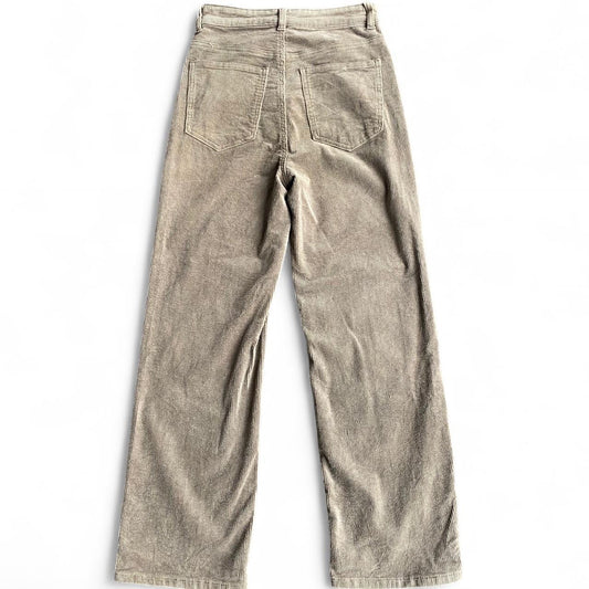 Light brown corduroy high waisted pants