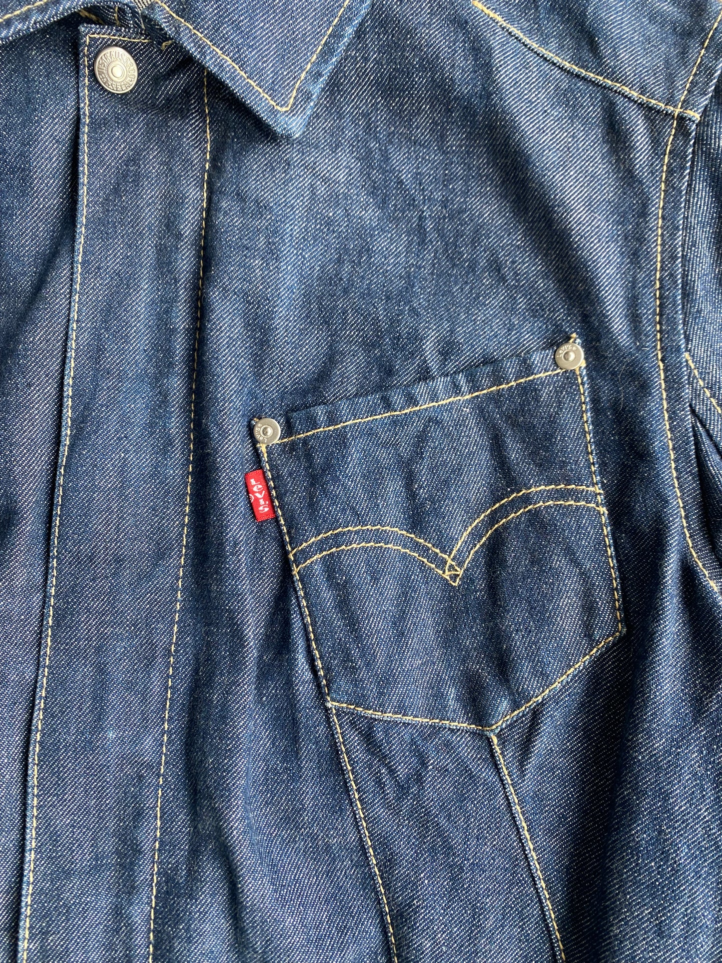 Vintage 90s Levi's denim biker jacket