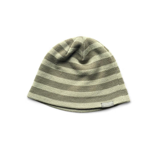 Kathmandu Sage green striped beanie