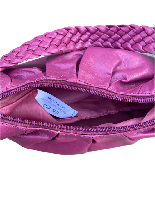 The cutest Y2K barbie pink ruched mini bag