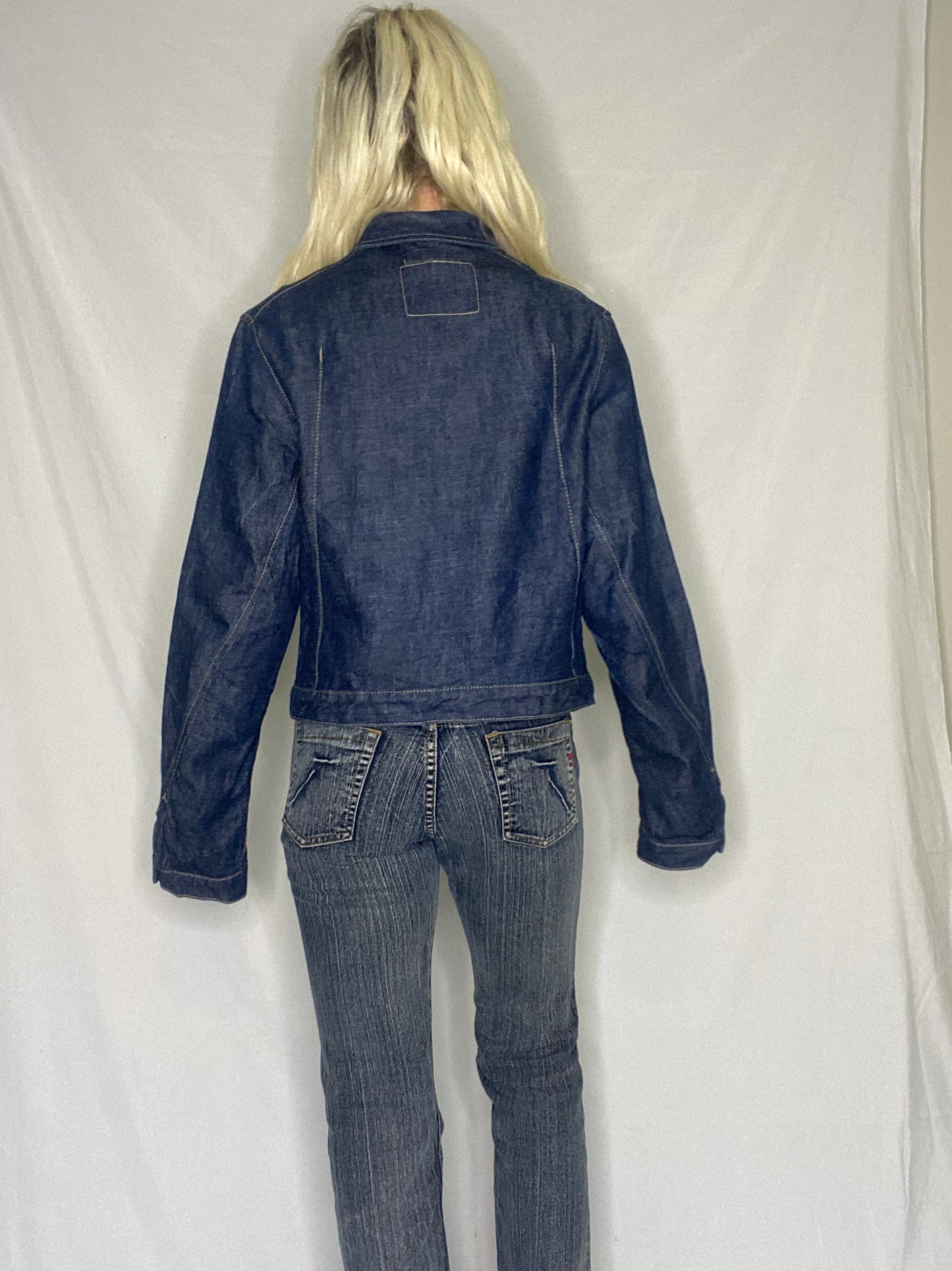 Vintage 90s Levi's denim biker jacket