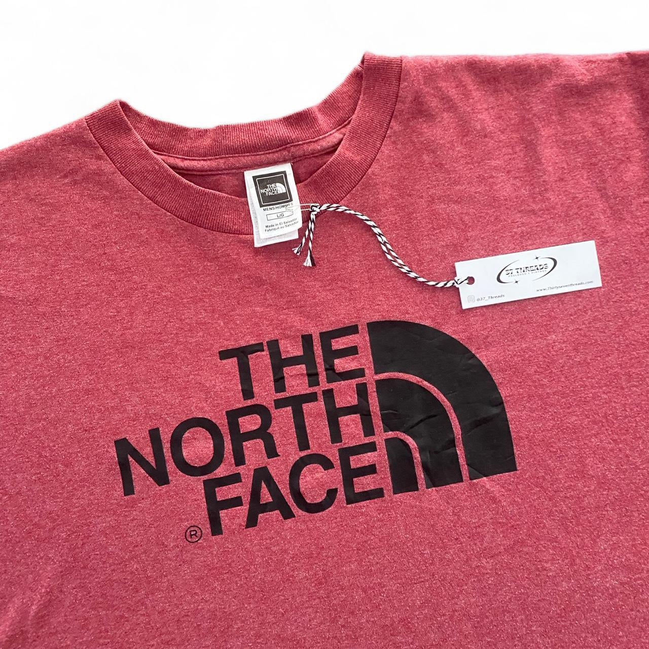 Vintage Burgundy North Face T-shirt
