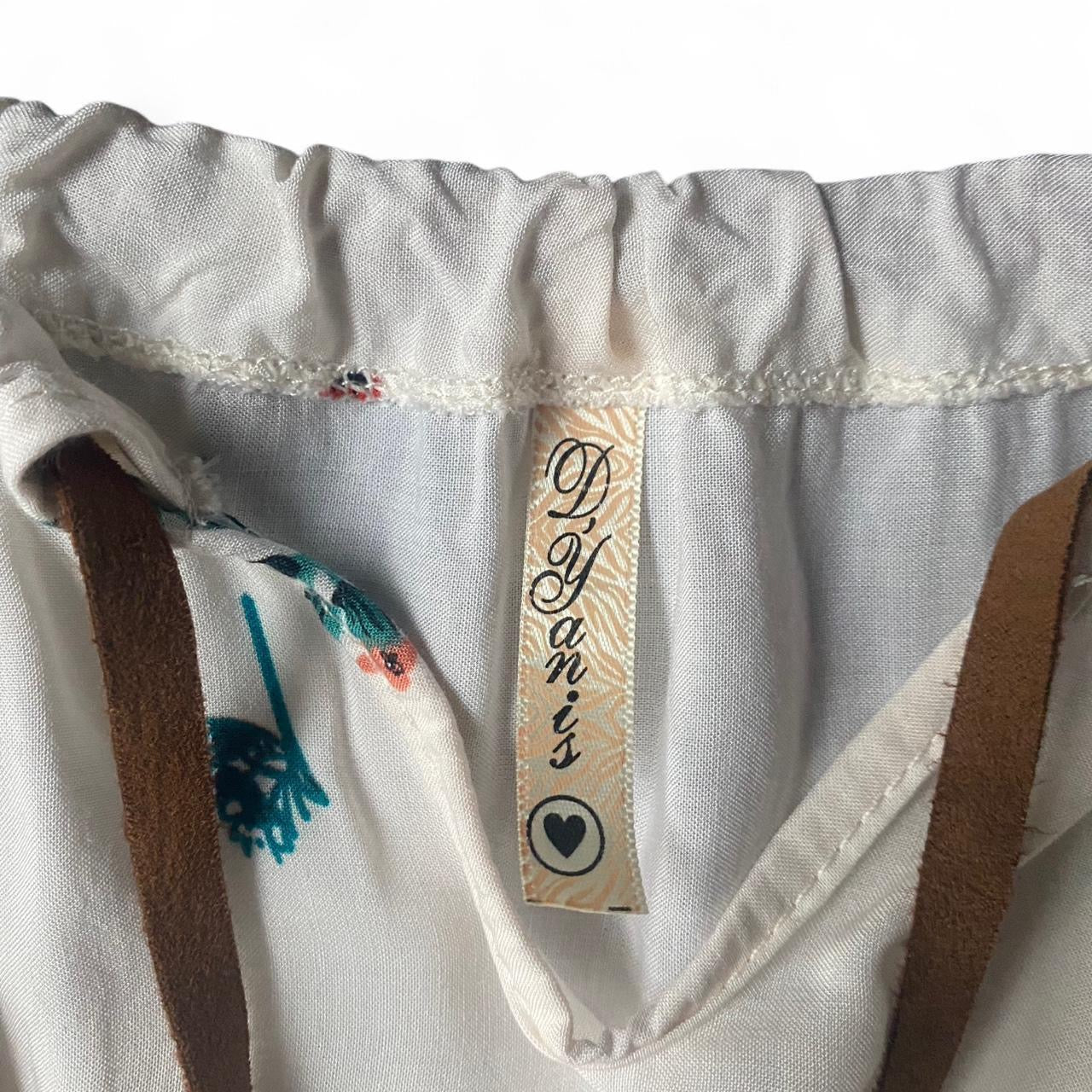 The cutest boho cream butterfly printed playsuit