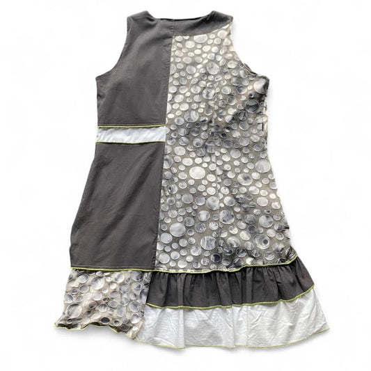 Y2K Grey and white fairy layered frill dress