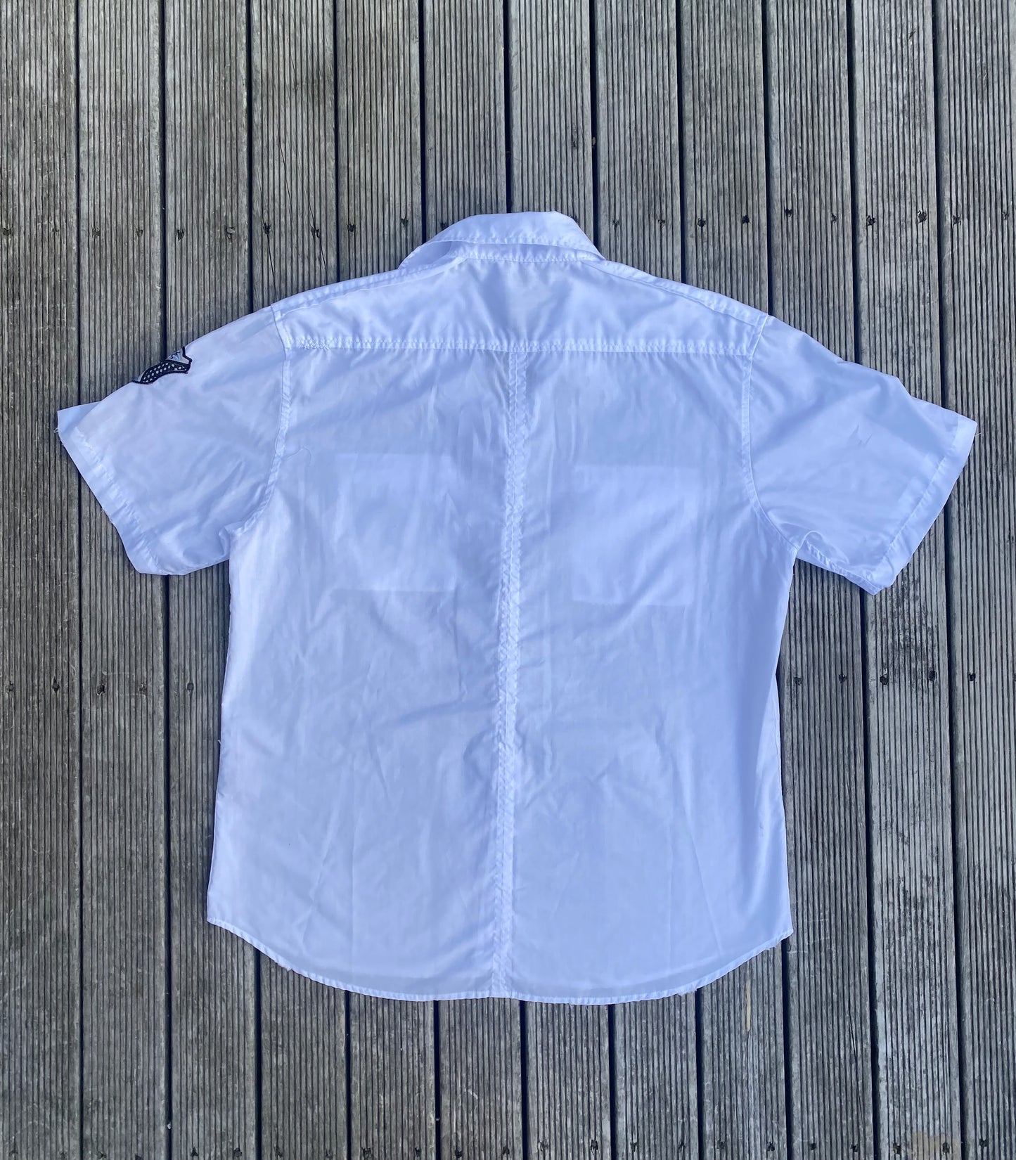 00s Hallensteins white button-up shirt
