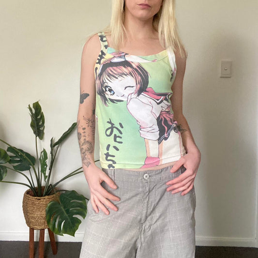 Sick Y2k vintage anime girl tank top