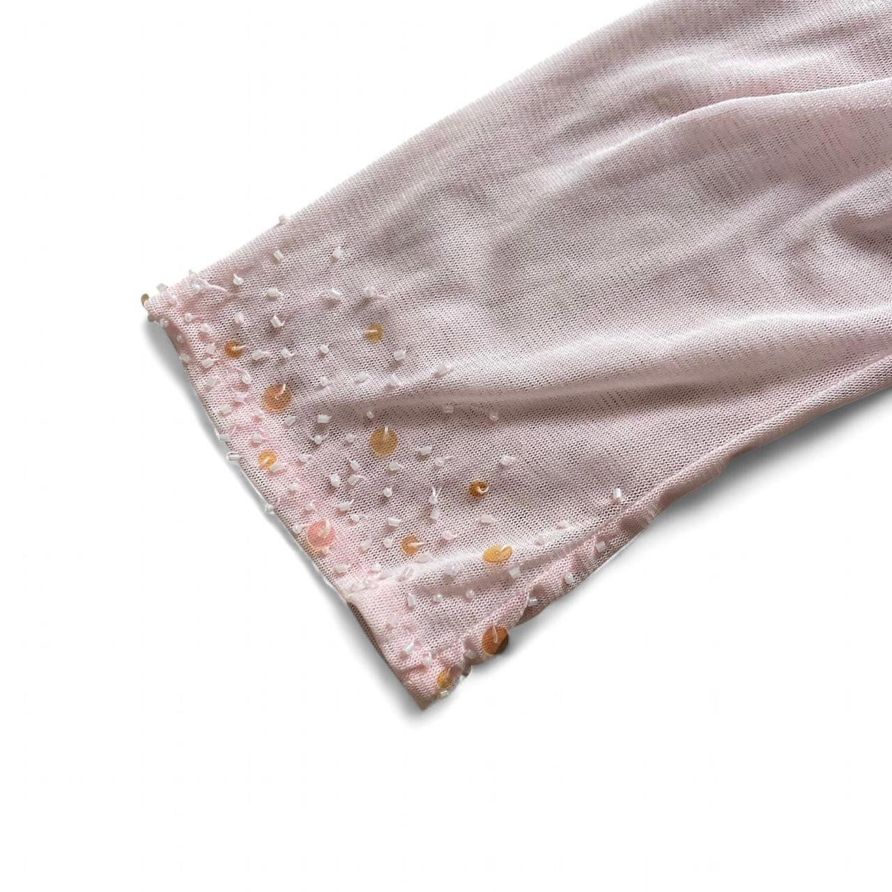 Vintage Pink mesh sequin Cardi