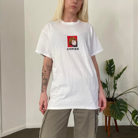 Sick Ju-jutsu Kaisen goat crew white t-shirt