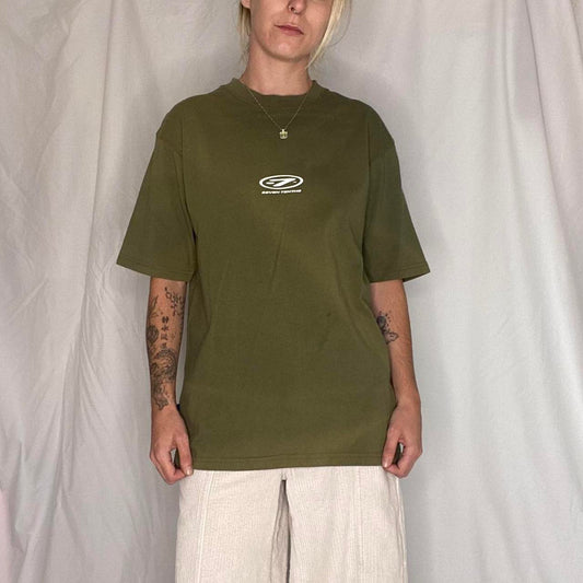 Khaki Green Surfer Graphic T-Shirt