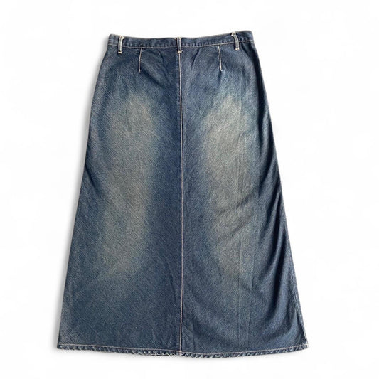 Vintage 90s denim maxi skirt