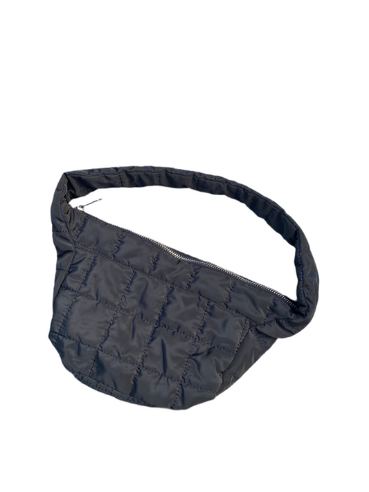 Cool black patchwork puffer mini bag
