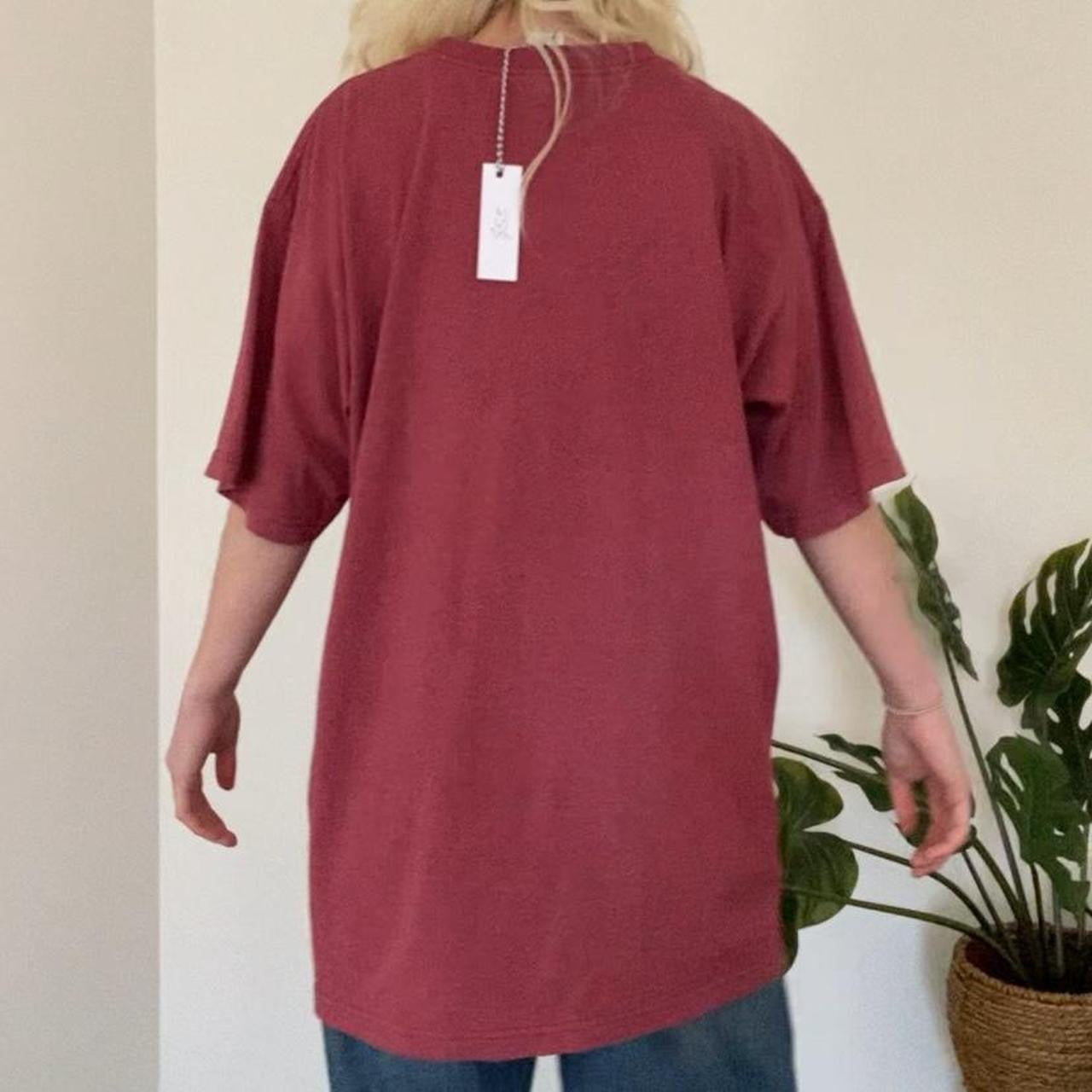 Vintage Burgundy North Face T-shirt