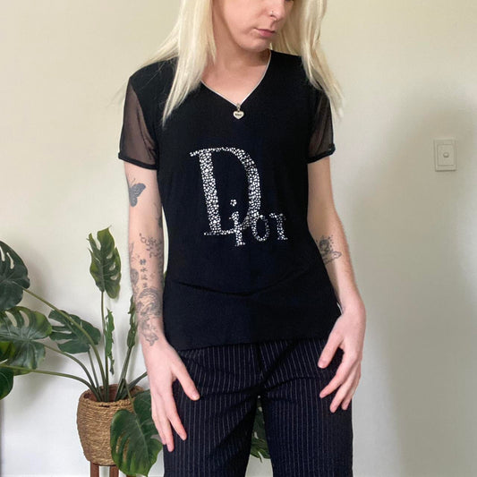 Y2K Christian Dior zip up top