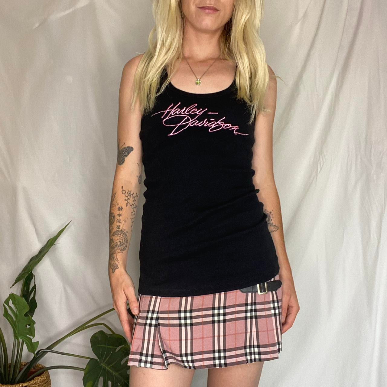Vintage Harley Davidson Black/Pink tank top